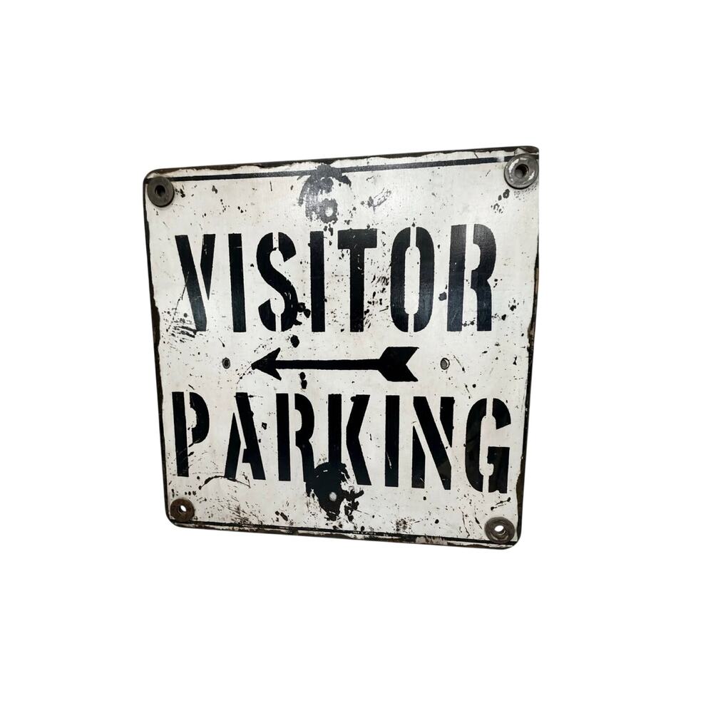 Vintage Style Industrial Visitor Parking Wall Decor Sign NEW